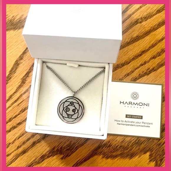 Harmoni Jewelry - HARMONI Pendant EMF Protection Necklace - Unisex - Stainless Steel - 25 mm - NWT